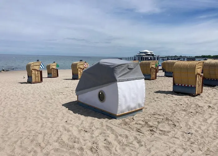 럭셔리텐트 Schlafstrandkorb Nr. 4 티멘도르프스트랜드